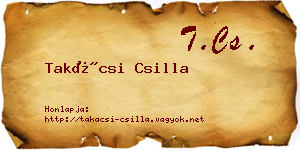 Takácsi Csilla névjegykártya